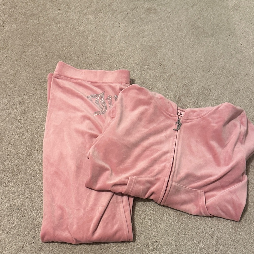 Juicy Couture Pink Velour Tracksuit
